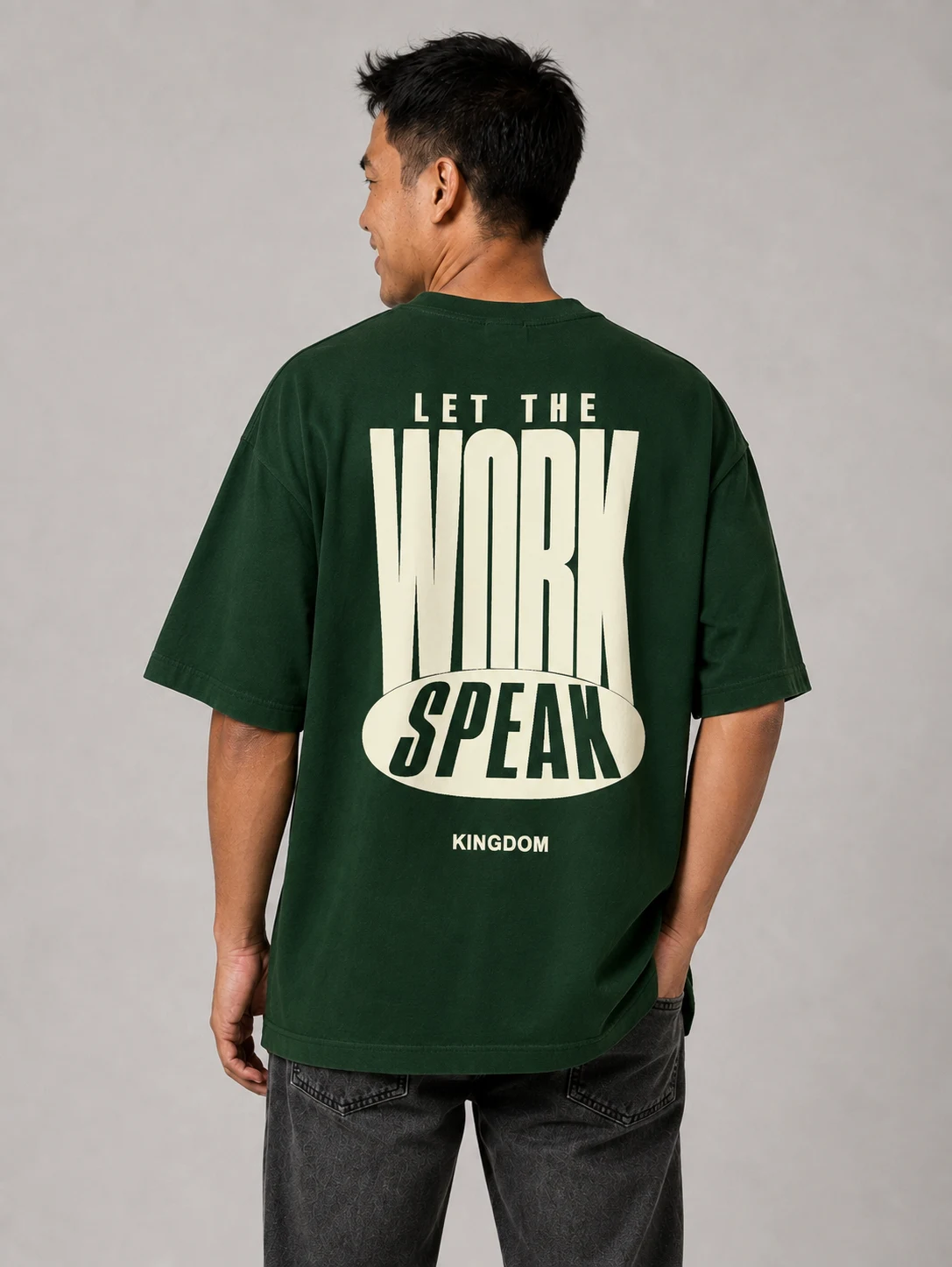 Let the Work Speak, back view