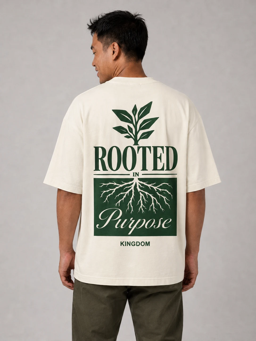 Rooted in Purpose, back view